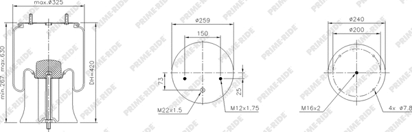Bellow, air suspension (1R11-941)