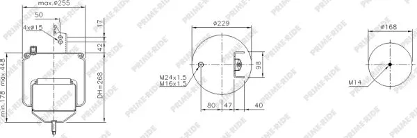 Bellow, air suspension (1R10-707)