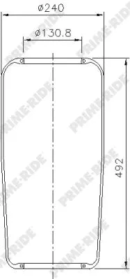 Bellow, air suspension (9066)