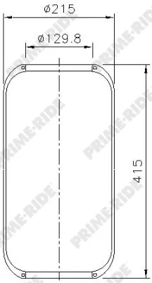Bellow, air suspension (9106)