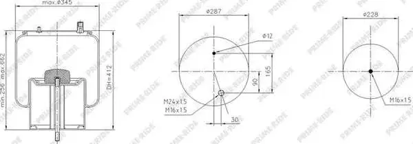 Bellow, air suspension (1R13-772)