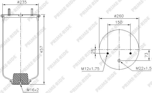 Bellow, air suspension (1R11-850)