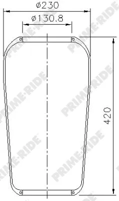 Bellow, air suspension (9002)