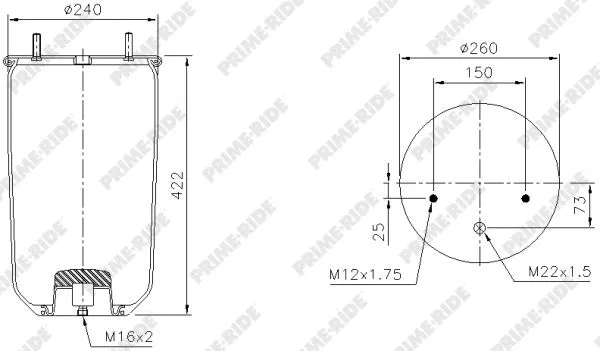 Bellow, air suspension (1R11-703)