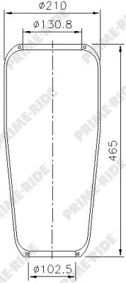 Bellow, air suspension (9048)