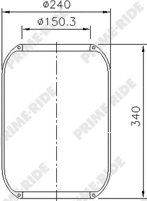 Bellow, air suspension (8015)