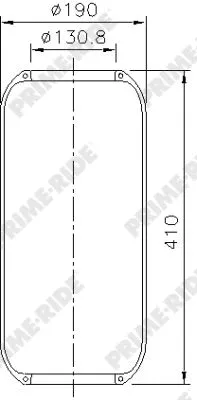 Bellow, air suspension (8043)
