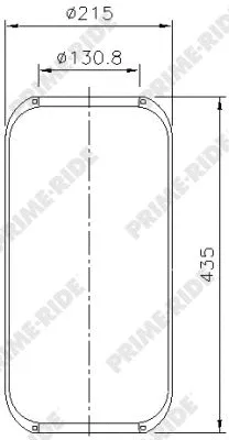 Bellow, air suspension (9014)