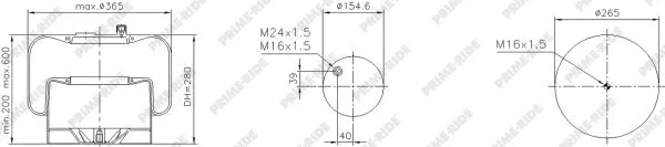 Bellow, air suspension (9567)
