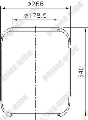 Bellow, air suspension (9006)