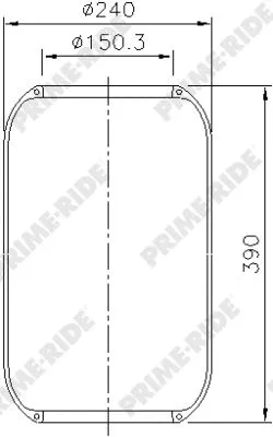Bellow, air suspension (8018)