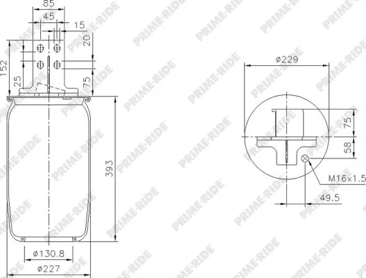 Bellow, air suspension (1R11-920)