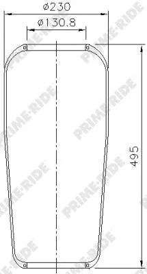Bellow, air suspension (9012)