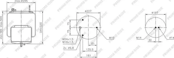 Bellow, air suspension (1R11-948)