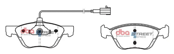 Brake Pad Set, disc brake (DB2037SS)