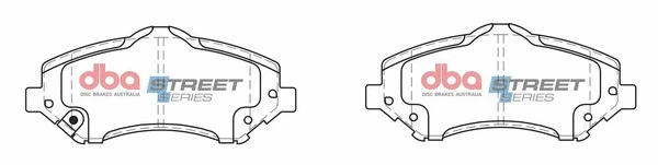Brake Pad Set, disc brake (DB2002SS)