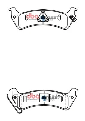 Brake Pad Set, disc brake (DB2093SS)