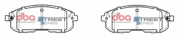 Brake Pad Set, disc brake (DB1485SS)