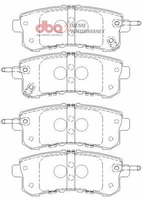 High Performance Brake Pad Set (DB2244XP)
