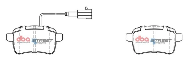 Brake Pad Set, disc brake (DB2344SS)