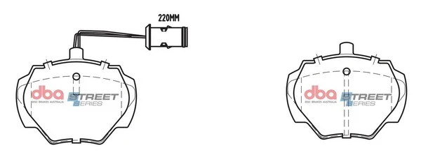 Brake Pad Set, disc brake (DB1285SS)