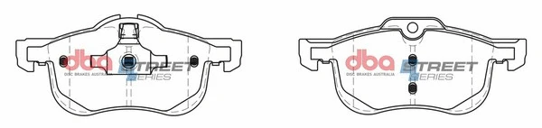 Brake Pad Set, disc brake (DB2022SS)