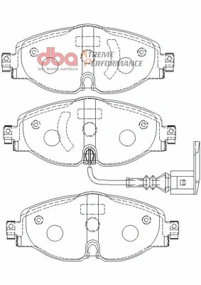 High Performance Brake Pad Set (DB2383XP)
