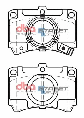 Brake Pad Set, disc brake (DB406SS)