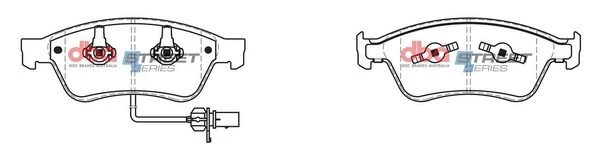 Brake Pad Set, disc brake (DB2202SS)