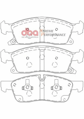 High Performance Brake Pad Set (DB2216XP)