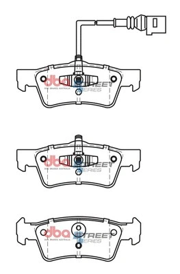 Brake Pad Set, disc brake (DB2201SS)