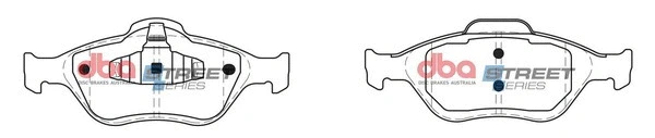 Brake Pad Set, disc brake (DB1724SS)