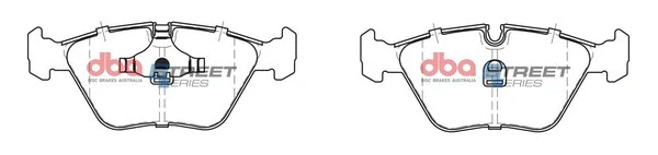 Brake Pad Set, disc brake (DB1242SS)