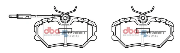 Brake Pad Set, disc brake (DB1258SS)