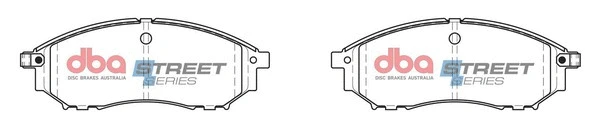Brake Pad Set, disc brake (DB1696SS)