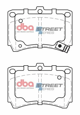 Brake Pad Set, disc brake (DB1158SS)