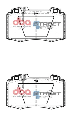 Brake Pad Set, disc brake (DB1453SS)