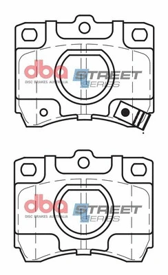 Brake Pad Set, disc brake (DB442SS)
