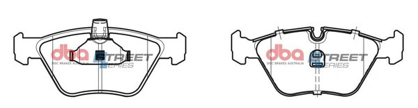 Brake Pad Set, disc brake (DB1364SS)