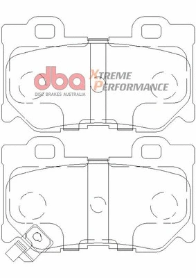 High Performance Brake Pad Set (DB2401XP)