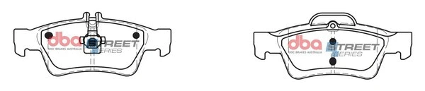 Brake Pad Set, disc brake (DB1657SS)