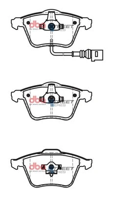 Brake Pad Set, disc brake (DB2210SS)