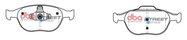 Brake Pad Set, disc brake (DB1666SS)