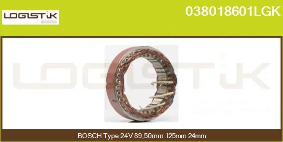 Stator, alternator (038018601LGK)