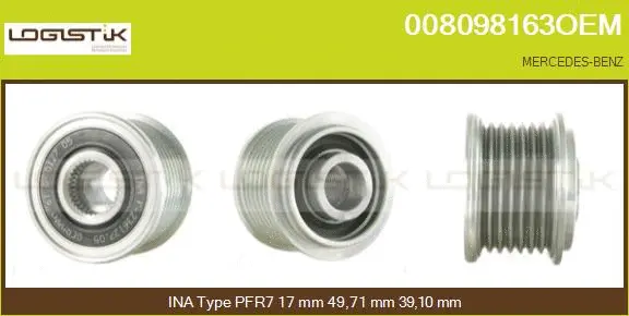 Belt Pulley, alternator (008098163OEM)