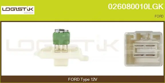 Resistor, interior blower (026080010LGK)