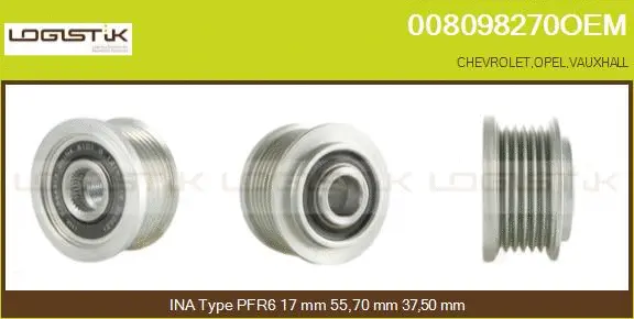 Belt Pulley, alternator (008098270OEM)