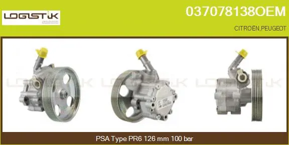 Hydraulic Pump, steering (037078138OEM)