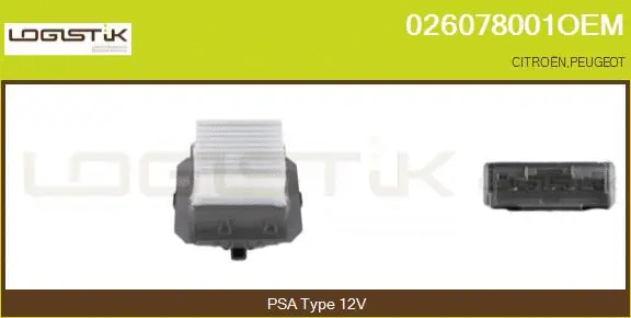 Resistor, interior blower (026078001OEM)