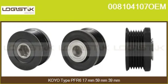 Belt Pulley, alternator (008104107OEM)